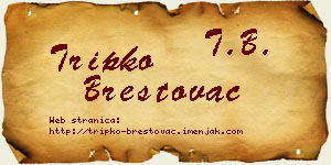 Tripko Brestovac vizit kartica